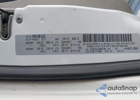 2017 Dodge Grand Caravan Sxt из США, поврежденный, VIN 2C4RDGCG1HR867700